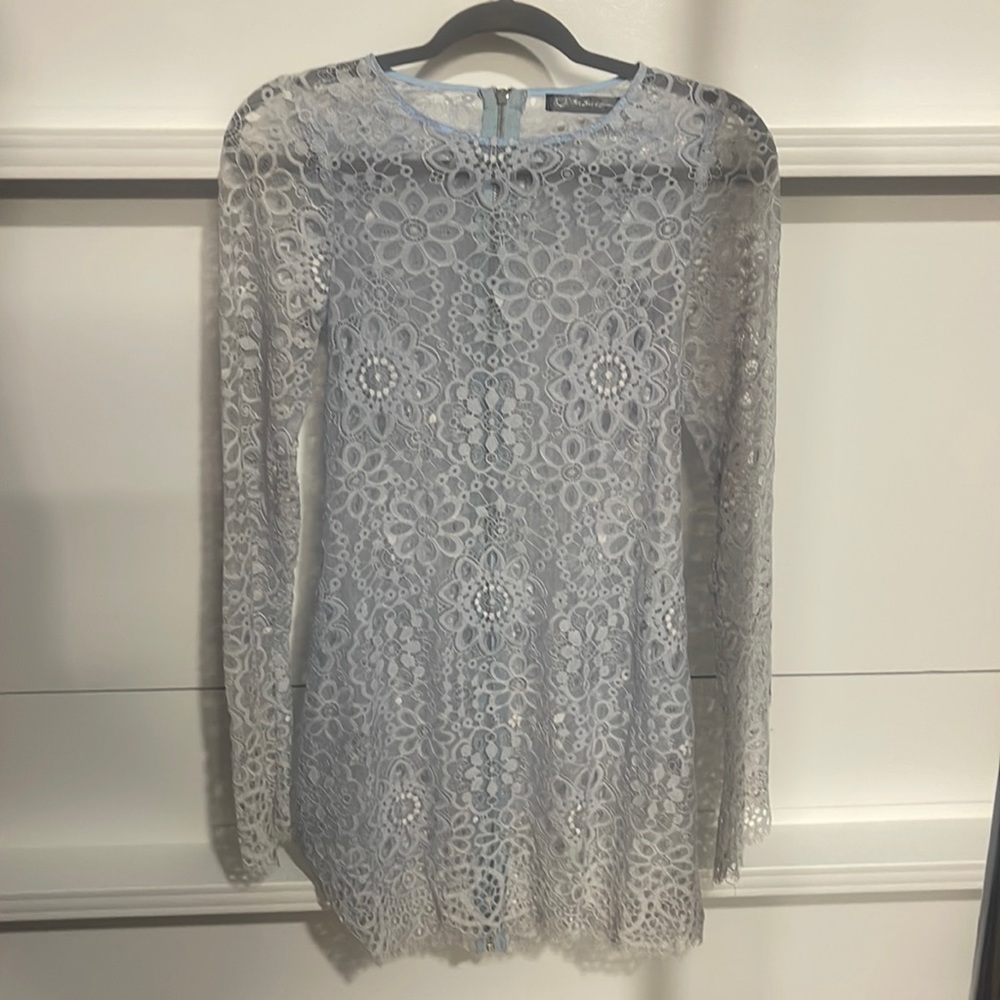 For love and lemons lace sheer dress